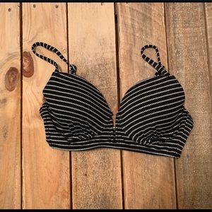 Black bathing suit top